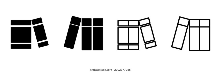 Conjunto de iconos de Biblioteca. Vector de iconos de educación