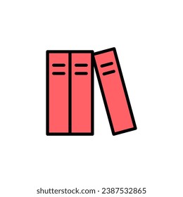 Library icon set illustration. education sign and symbol
