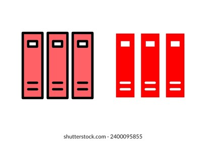 Library icon set illustration. education sign and symbol