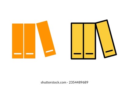 Library icon set for web and mobile app. education sign and symbol
