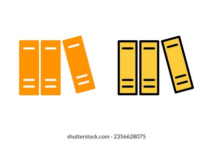Library icon set for web and mobile app. education sign and symbol