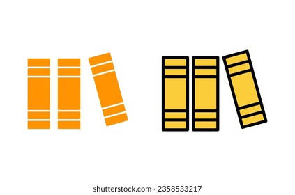 Library icon set for web and mobile app. education sign and symbol