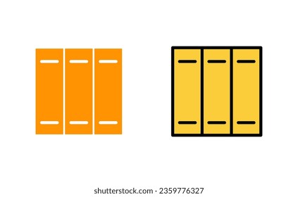 Library icon set for web and mobile app. education sign and symbol