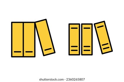 Library icon set for web and mobile app. education sign and symbol