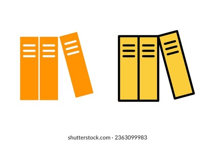 Library icon set for web and mobile app. education sign and symbol