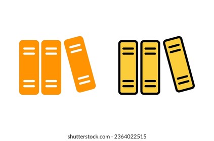 Library icon set for web and mobile app. education sign and symbol
