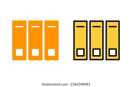 Library icon set for web and mobile app. education sign and symbol