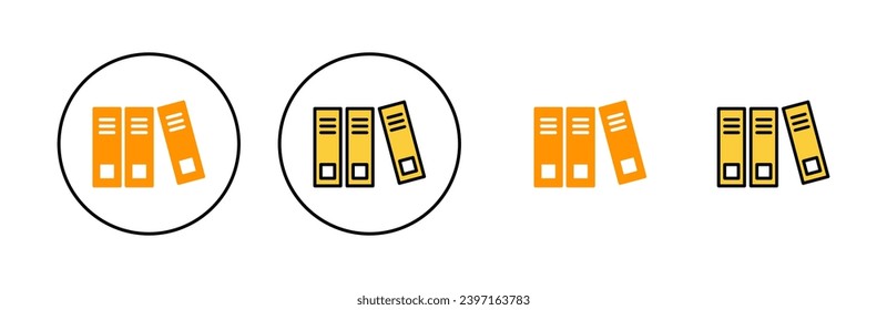 Library icon set for web and mobile app. education sign and symbol