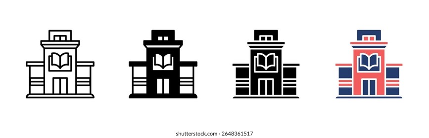 Library icon sheet multiple style collection