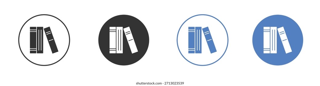 Icono de Biblioteca simple Vector minimalista EPS