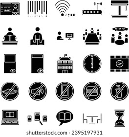Library Icon in Solid Style Perfect for Any Purpose and Presentation or etc