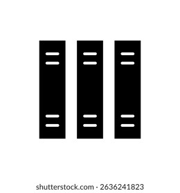 Library icon symbol for apps and websites. education sign and symbol