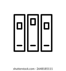 Library icon symbol for apps and websites. education sign and symbol