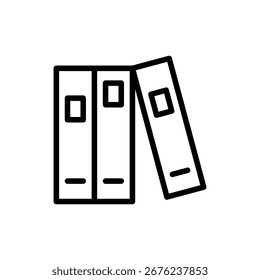 Library icon symbol for apps and websites. education sign and symbol