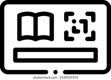 library icon. Thin Linear Style Design Isolated On White Background