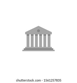 Library icon. Trendy flat vector Library icon on white background from E-learning and education collection. Vector illustration can be use for web and mobile