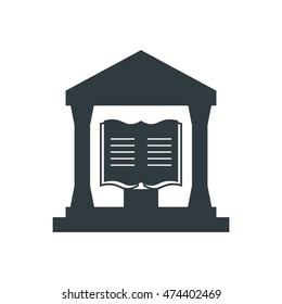 Library icon, Vector