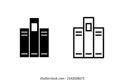 Library icon vector. education sign and symbol