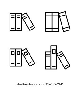 Vector de icono de biblioteca. signo y símbolo de educación