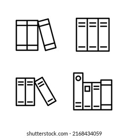 Library icon vector. education sign and symbol