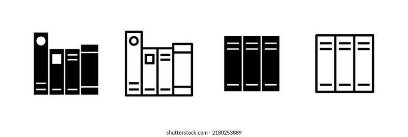 Library icon vector. education sign and symbol