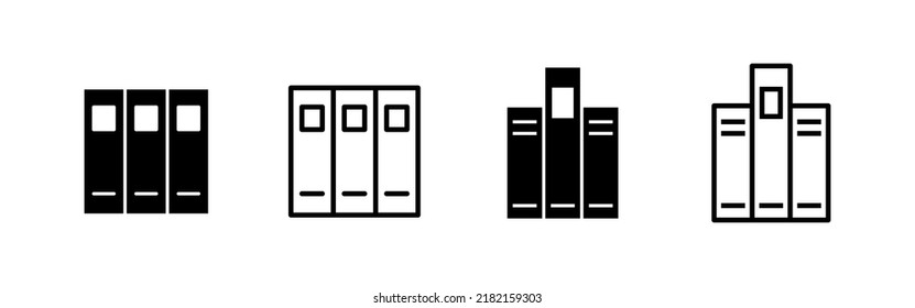 Library icon vector. education sign and symbol