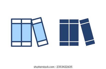Vector de icono de biblioteca. signo y símbolo de educación