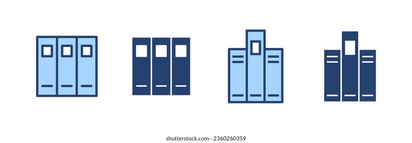 Library icon vector. education sign and symbol