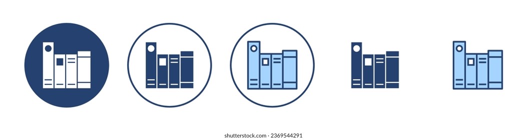 Library icon vector. education sign and symbol