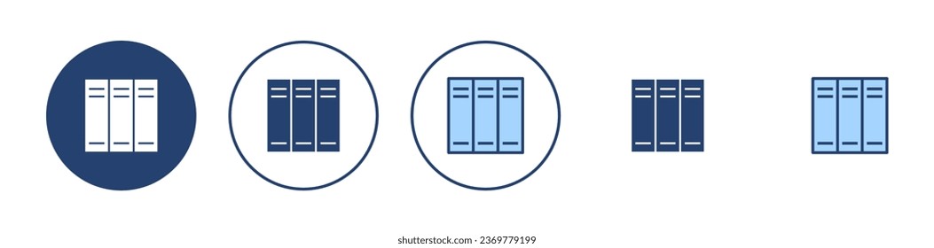 Library icon vector. education sign and symbol