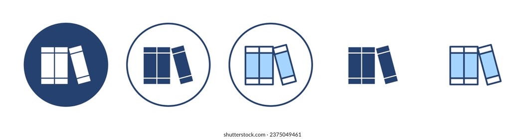 Vector de icono de biblioteca. signo y símbolo de educación