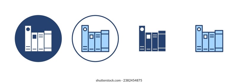 Library icon vector. education sign and symbol