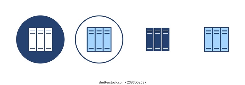 Library icon vector. education sign and symbol