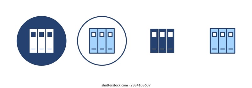 Vector de icono de biblioteca. signo y símbolo de educación