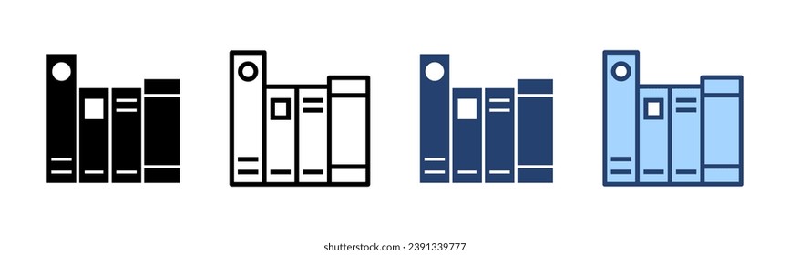 Library icon vector. education sign and symbol