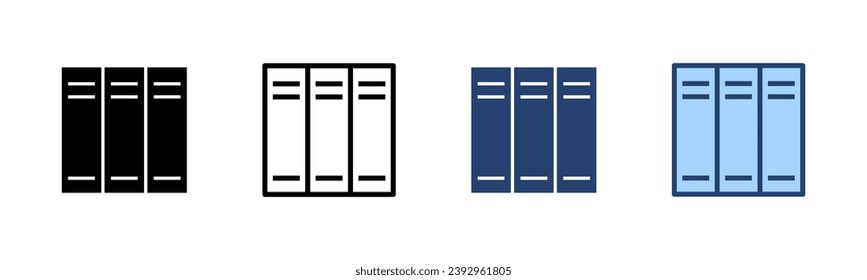 Library icon vector. education sign and symbol