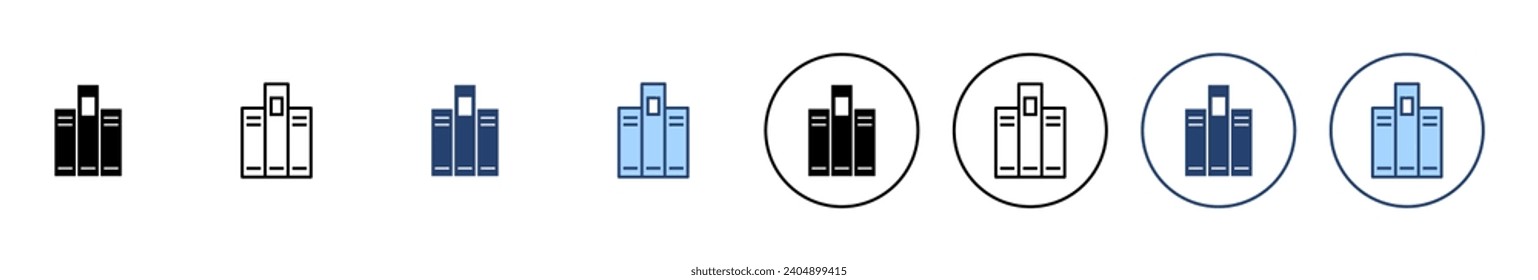 Library icon vector. education sign and symbol