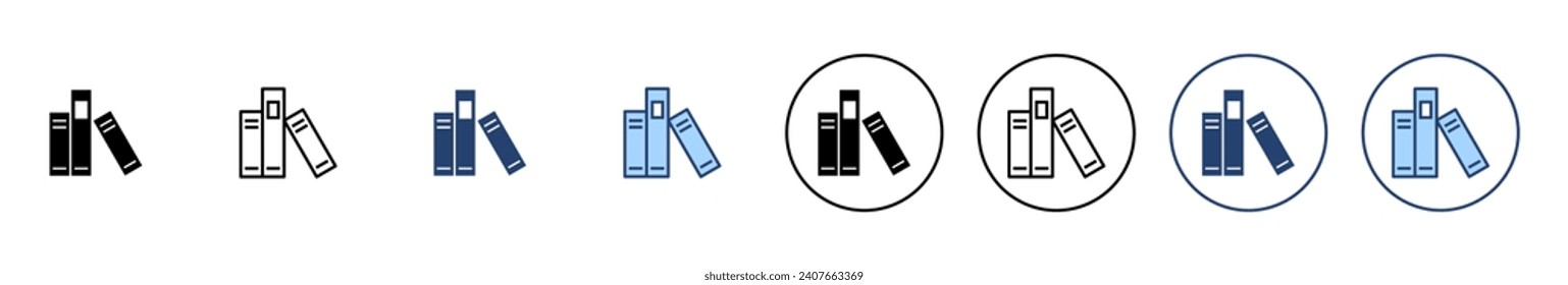 Library icon vector. education sign and symbol