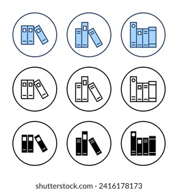 Library icon vector. education sign and symbol