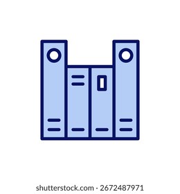 Library icon vector. education sign and symbol