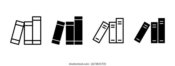 Vektorsymbol der Bibliothek. Bildungszeichen und -zeichen