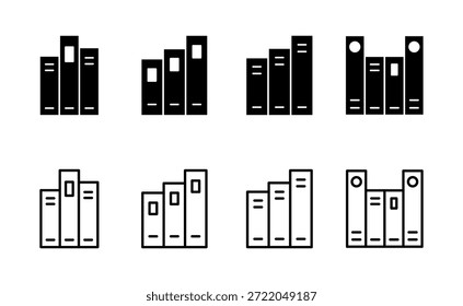 Vector del icono de la Biblioteca. signo y símbolo de la educación