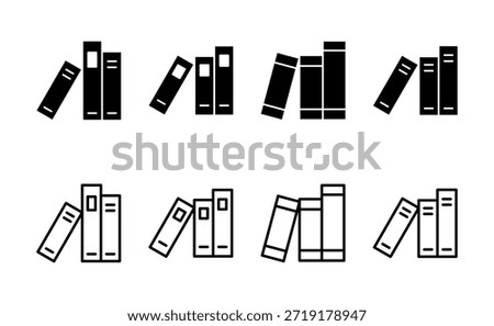 Library icon vector. education sign and symbol