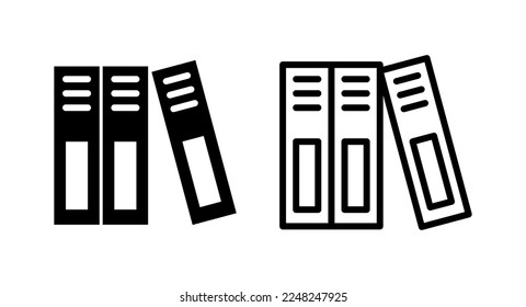 Ilustración vectorial de icono de biblioteca. signo y símbolo de educación