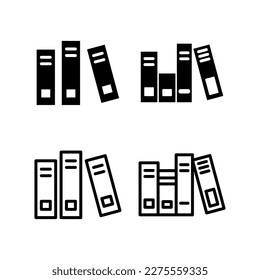 Ilustración vectorial de icono de biblioteca. signo y símbolo de educación
