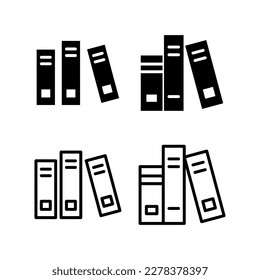 Bibliothekssymbol, Vektorgrafik. Bildungs-Zeichen und -Symbol