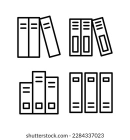 Ilustración vectorial de icono de biblioteca. signo y símbolo de educación