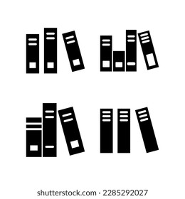 Bibliothekssymbol, Vektorgrafik. Bildungs-Zeichen und -Symbol