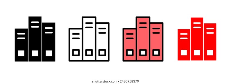 Bibliothekssymbol Vektor-Illustration. Bildungszeichen und -symbol
