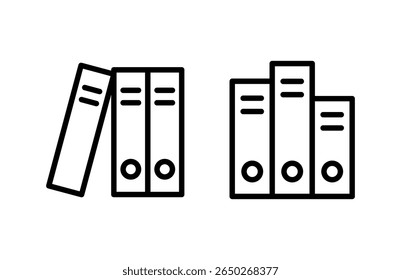 Ilustración vectorial del icono de la Biblioteca. signo y símbolo de la educación